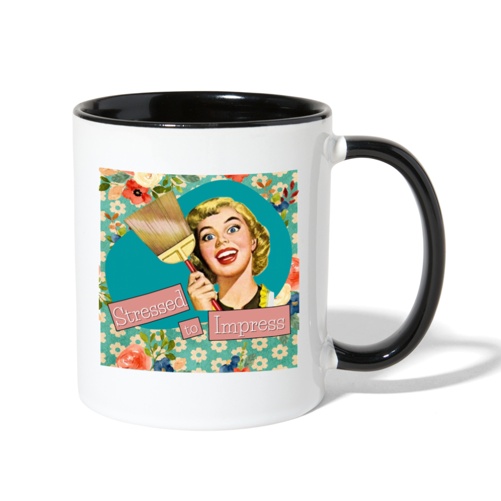 Stressed to Impress Mug - white/black