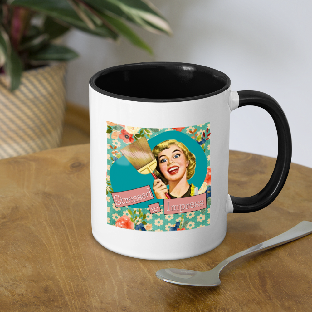 Stressed to Impress Mug - white/black