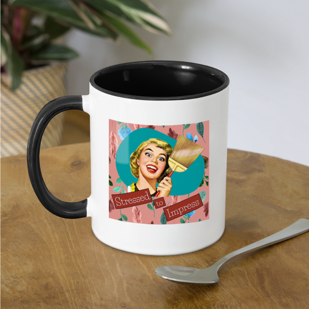 Stressed to Impress Mug - white/black