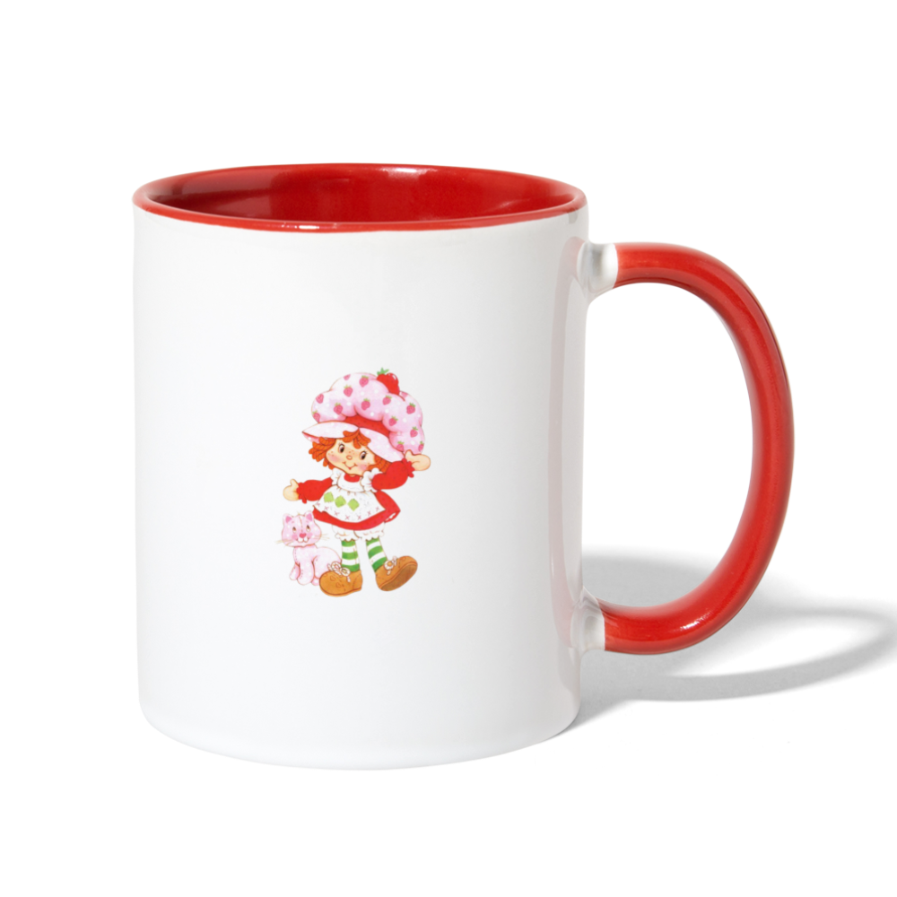 My BF Strawberry Shortcake Mug - white/red