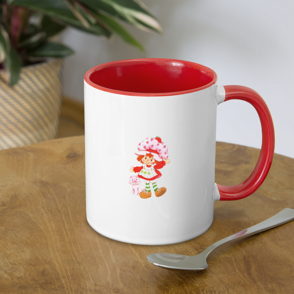 My BF Strawberry Shortcake Mug - white/red