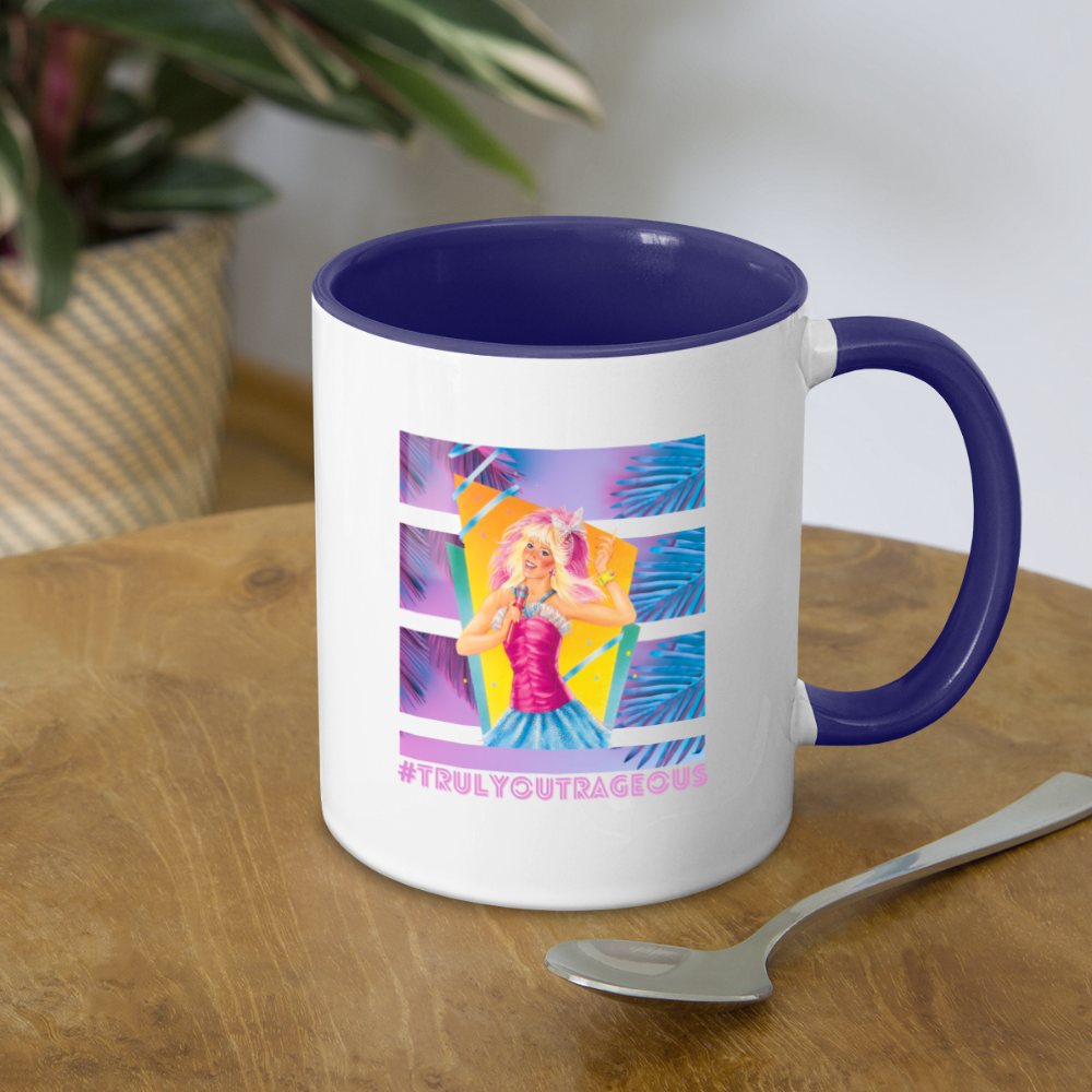 Truly Outrageous Mug - white/cobalt blue
