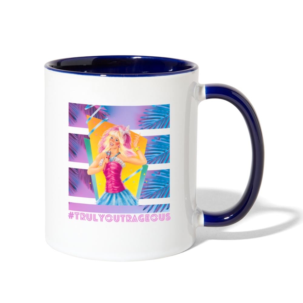 Truly Outrageous Mug - white/cobalt blue