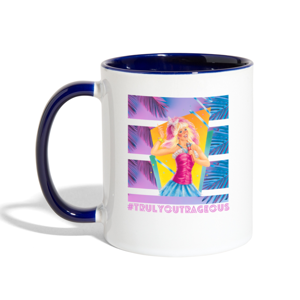 Truly Outrageous Mug - white/cobalt blue