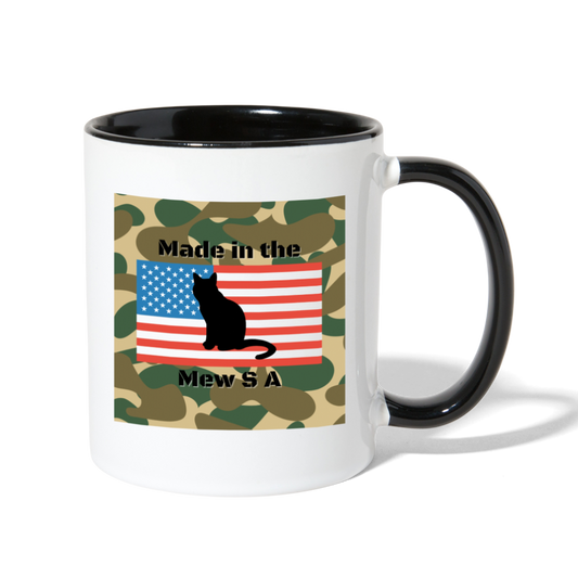 Made in the MewSA Mug - white/black