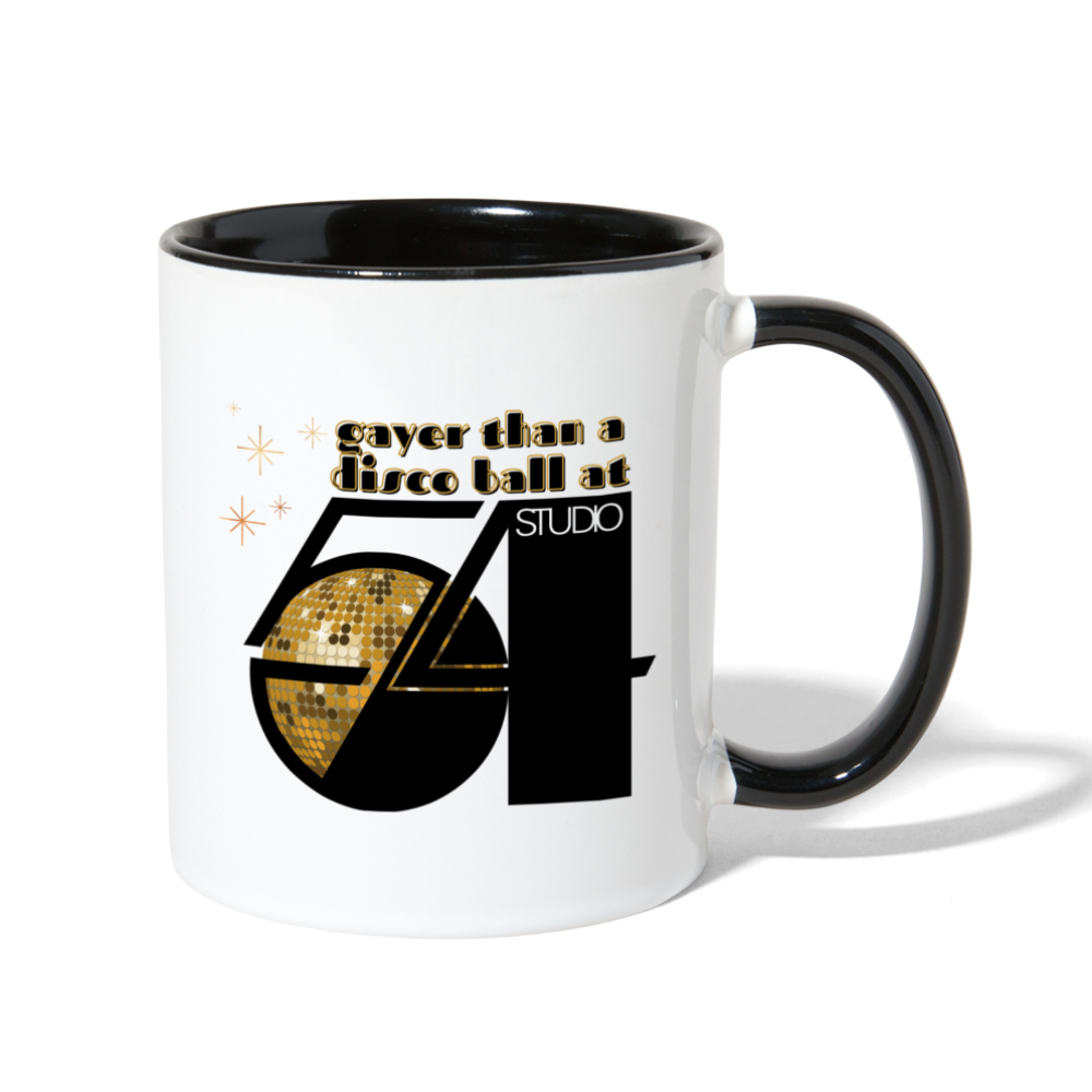 Gayer than a Disco Ball Mug - white/black