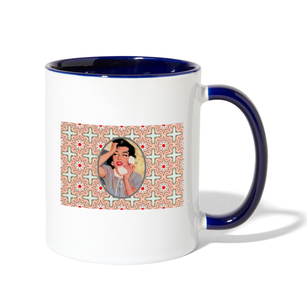 I Made Bail Mug - white/cobalt blue