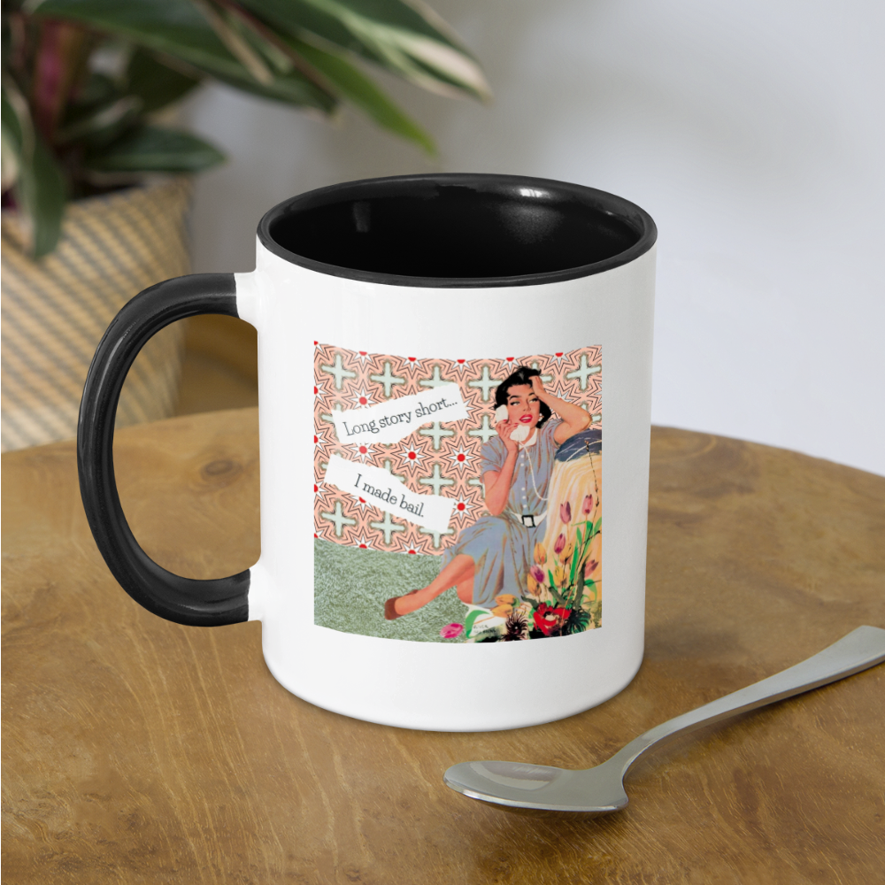 I Made Bail Mug - white/black