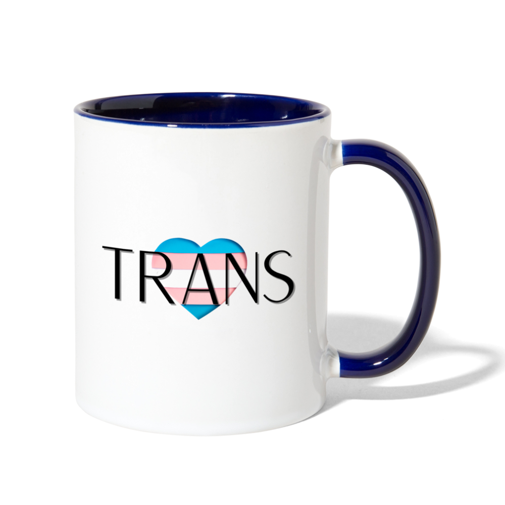 Trans AF Mug - white/cobalt blue