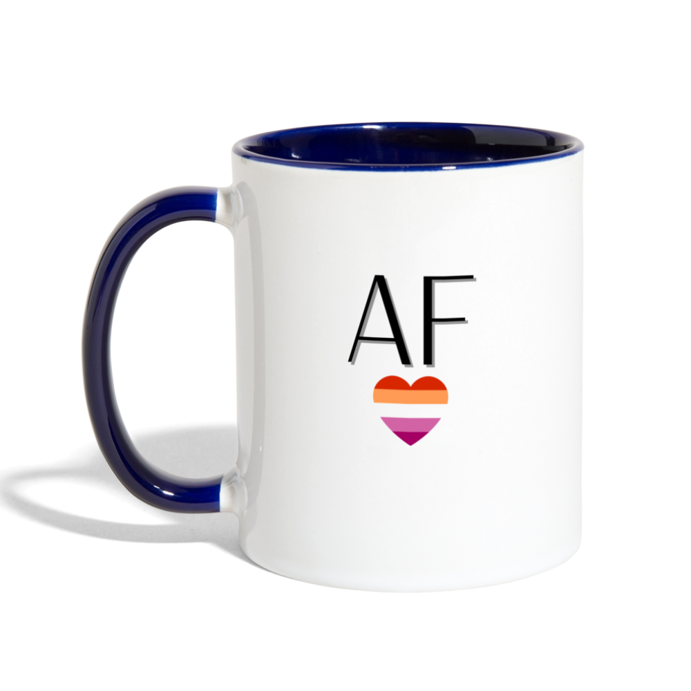 Les AF Mug - white/cobalt blue
