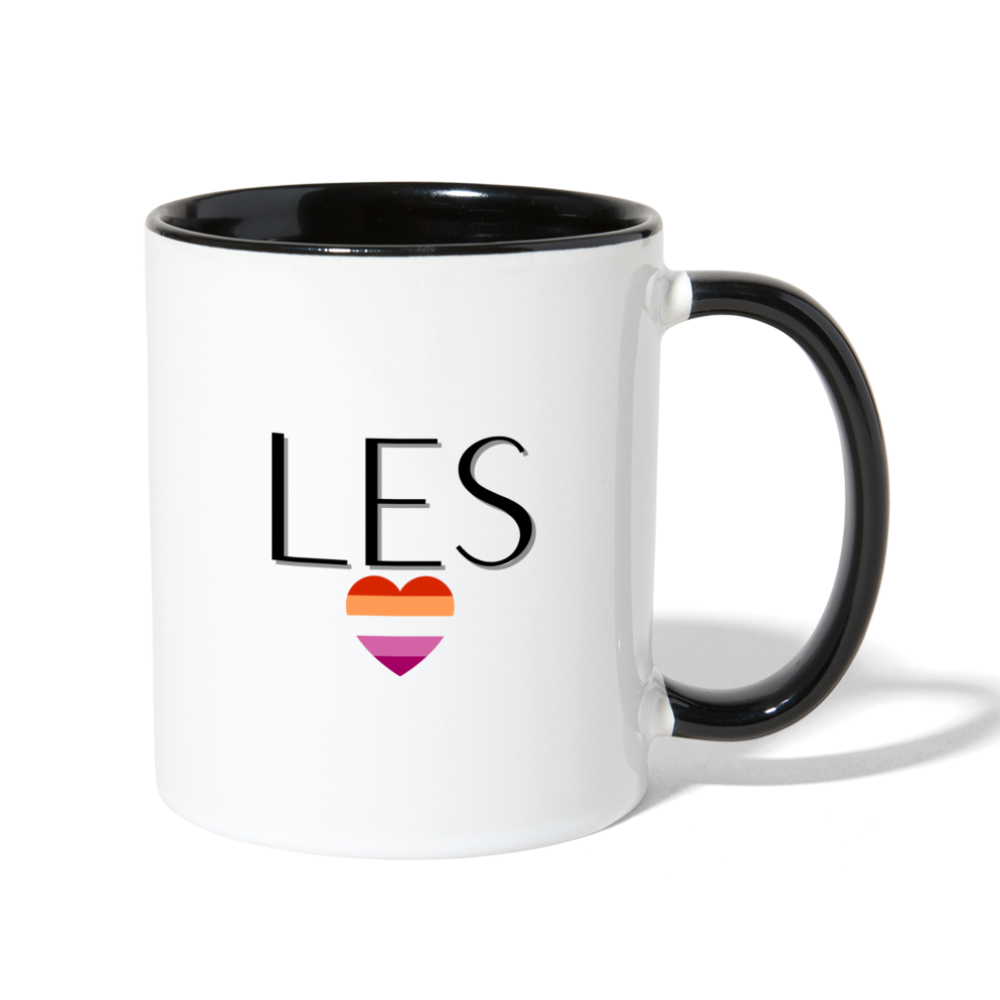 Les AF Mug - white/black