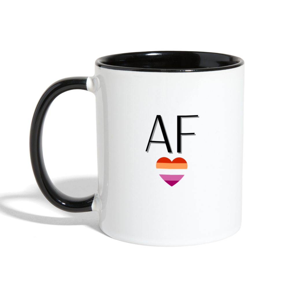 Les AF Mug - white/black