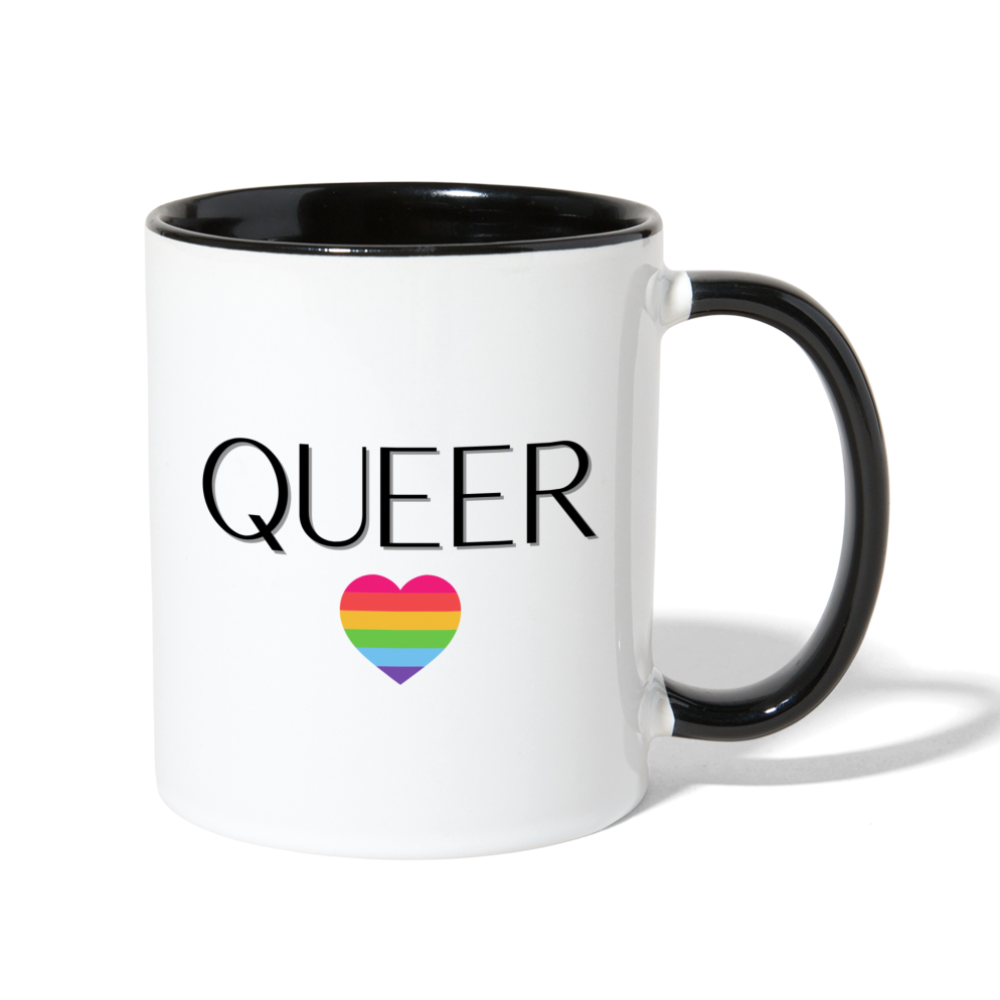 Queer AF Mug - white/black