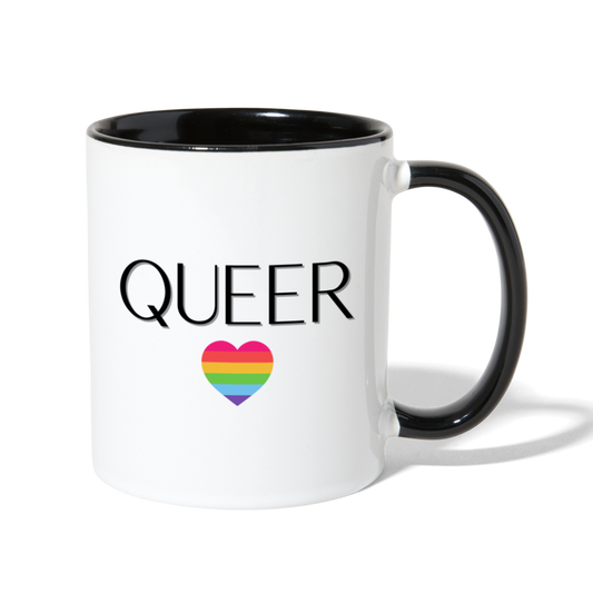 Queer AF Mug - white/black