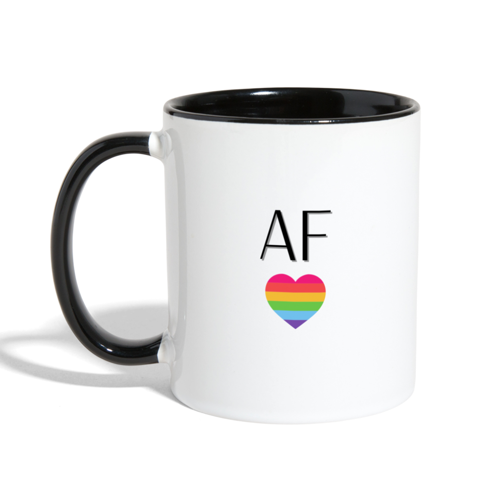 Queer AF Mug - white/black