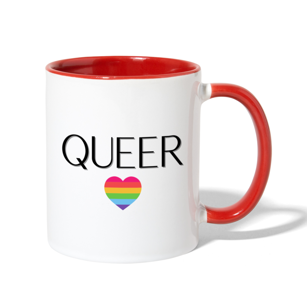 Queer AF Mug - white/red