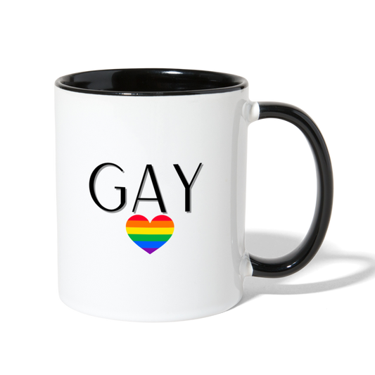 Gay AF Mug - white/black