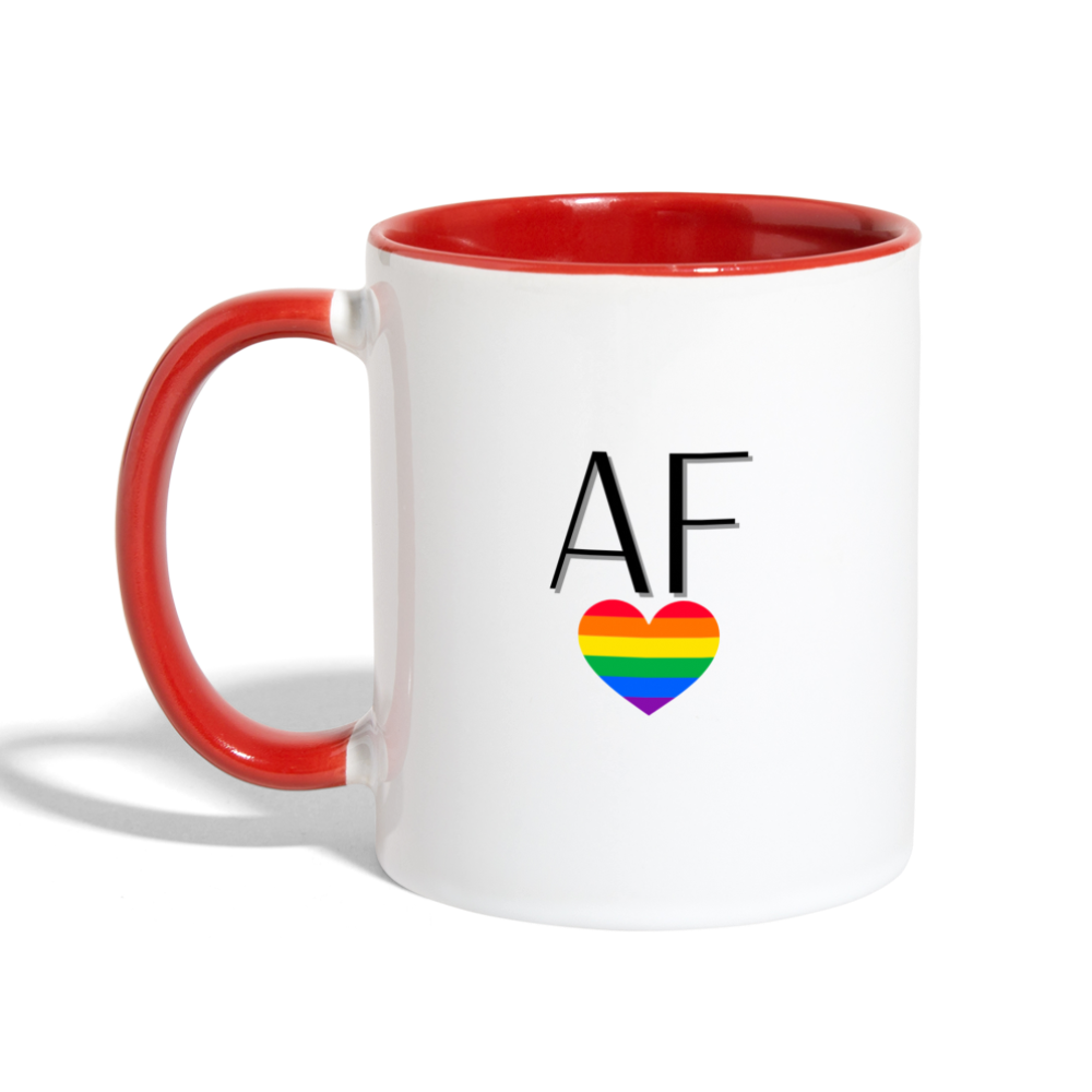 Gay AF Mug - white/red