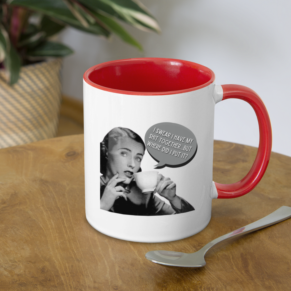 Shit Together Mug - white/red