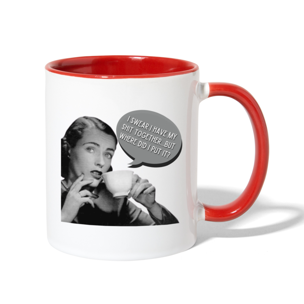 Shit Together Mug - white/red
