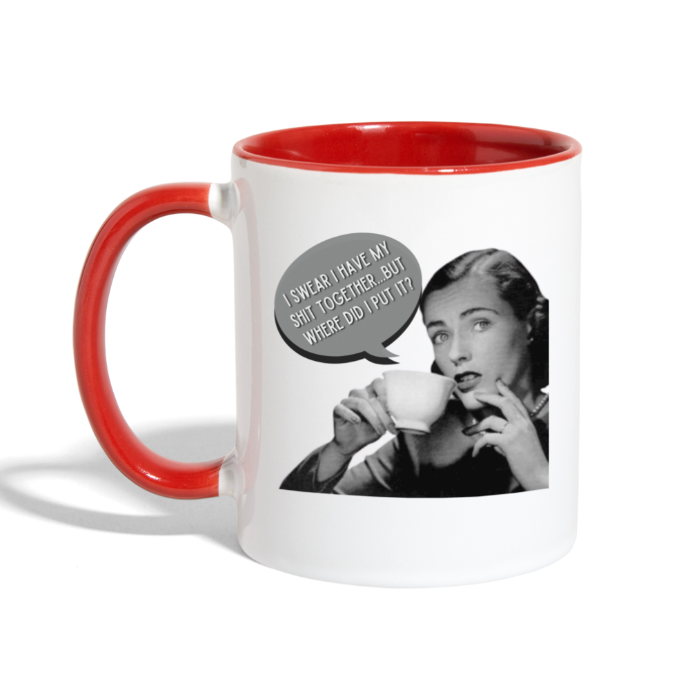 Shit Together Mug - white/red