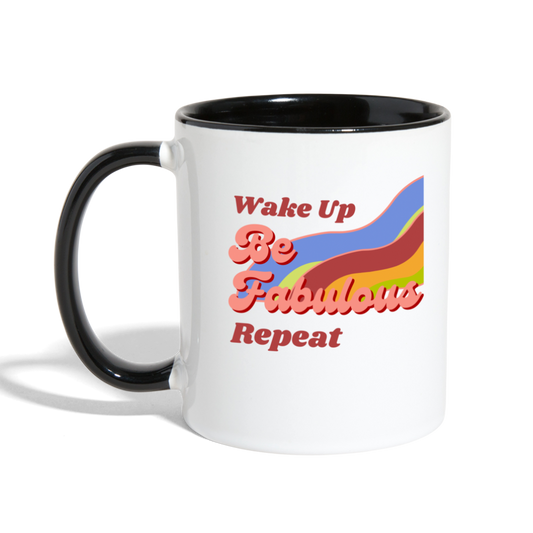 Be Fabulous Mug - white/black