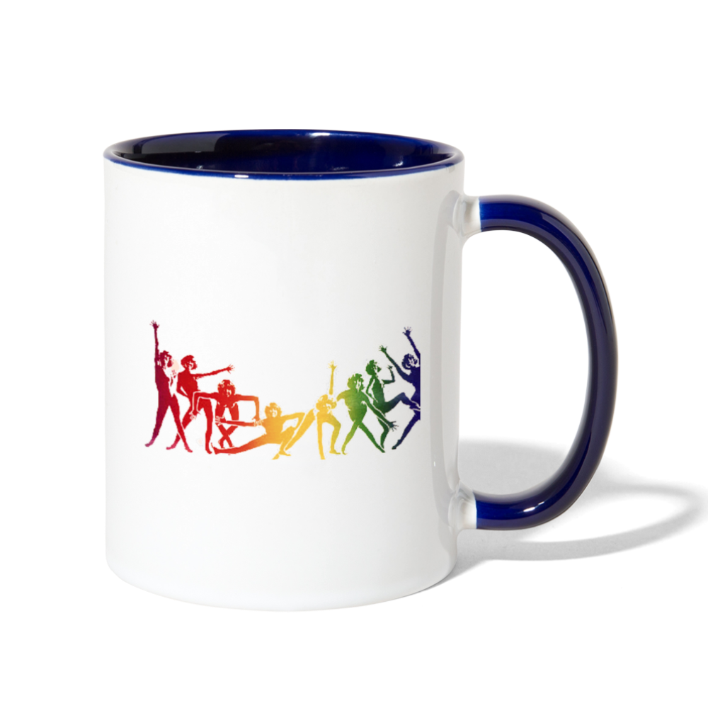 Jazz Hands Mug - white/cobalt blue