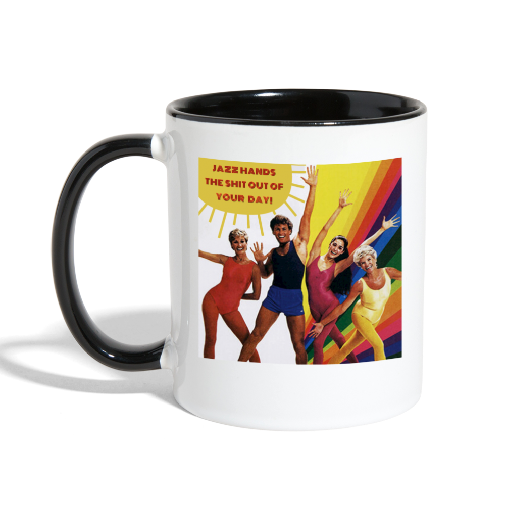Jazz Hands Mug - white/black