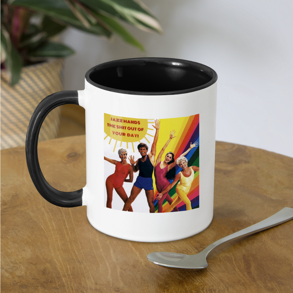 Jazz Hands Mug - white/black