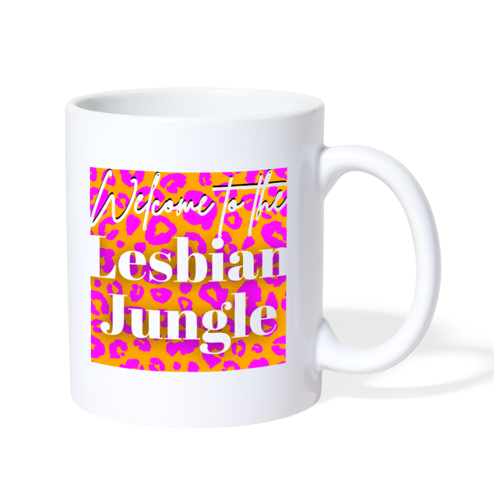 Lesbian Jungle Mug - white