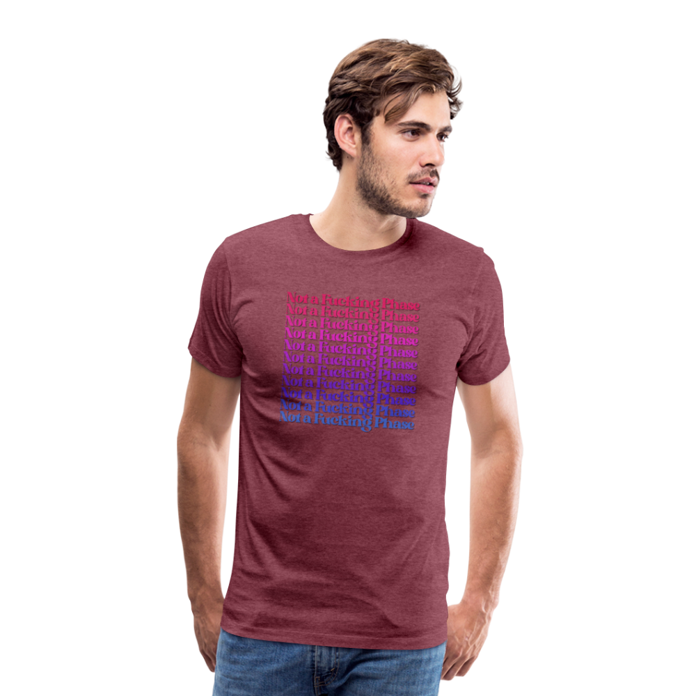 Not a F-ing Phase T-Shirt - heather burgundy