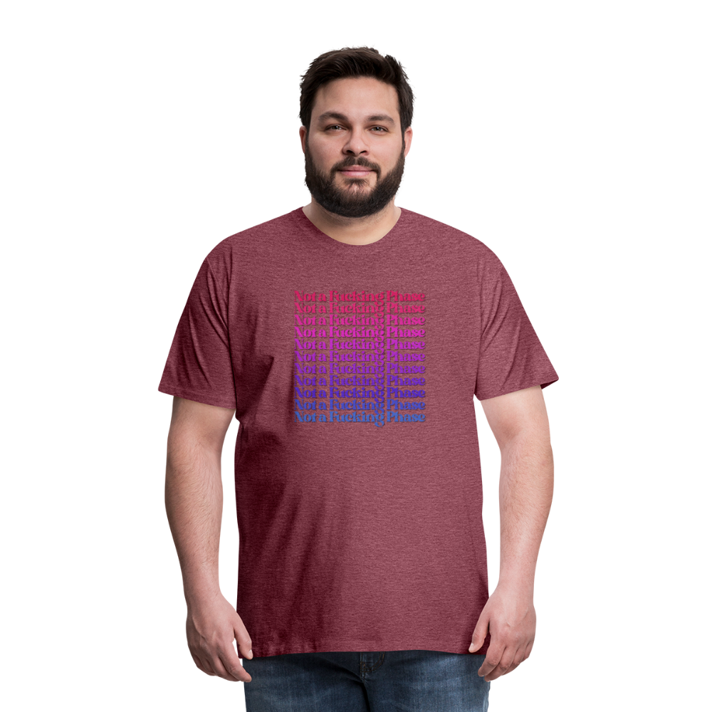 Not a F-ing Phase T-Shirt - heather burgundy
