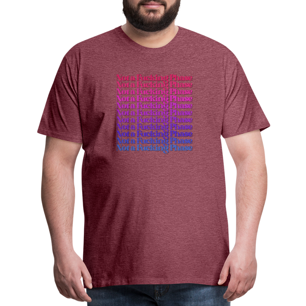 Not a F-ing Phase T-Shirt - heather burgundy