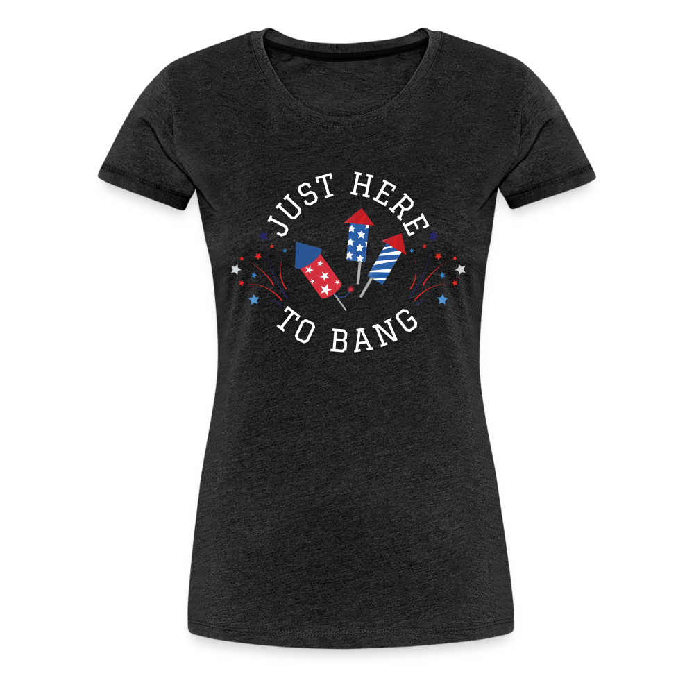 Here to BangT-Shirt - charcoal grey