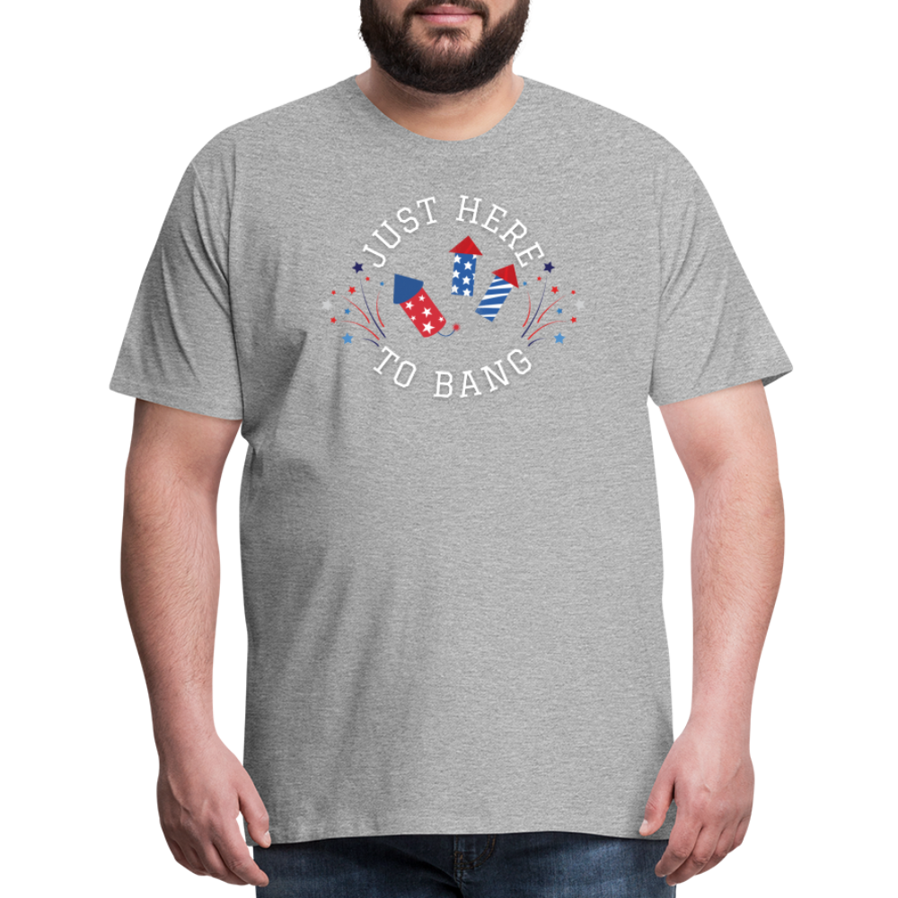 Here to Bang T-Shirt - heather gray
