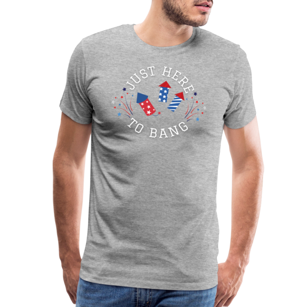 Here to Bang T-Shirt - heather gray