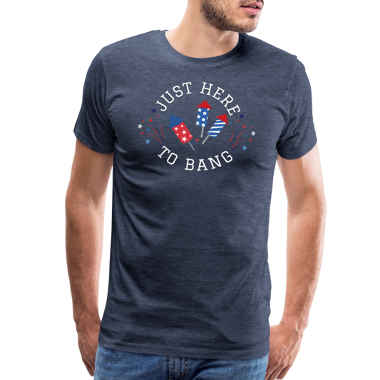 Here to Bang T-Shirt - heather blue