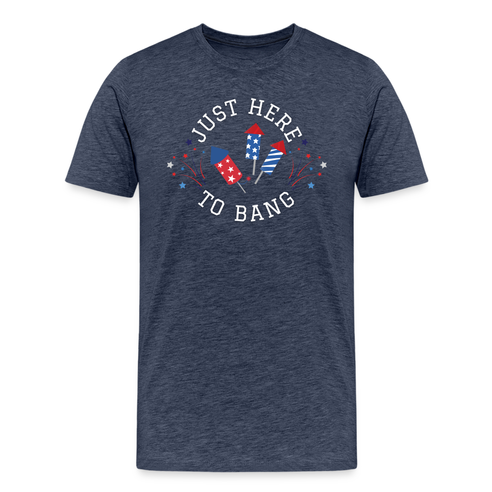 Here to Bang T-Shirt - heather blue
