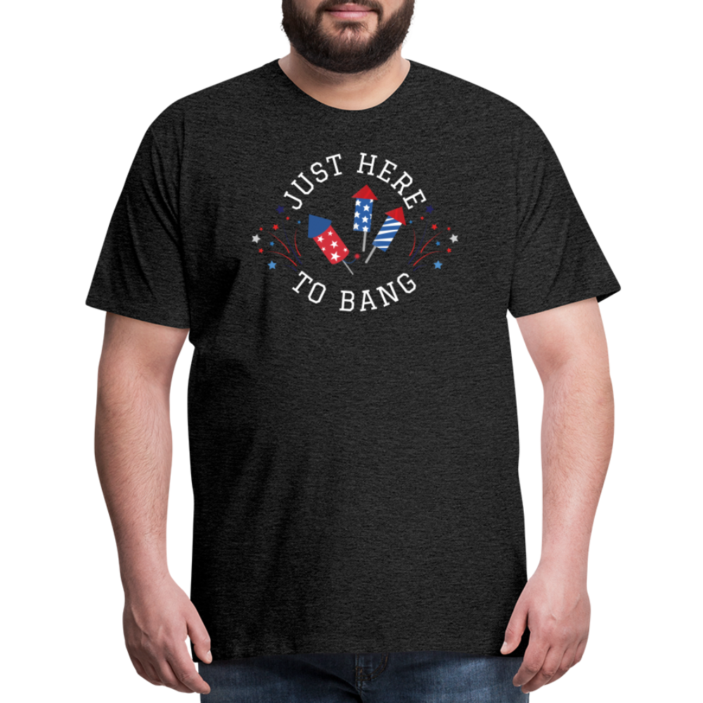 Here to Bang T-Shirt - charcoal grey