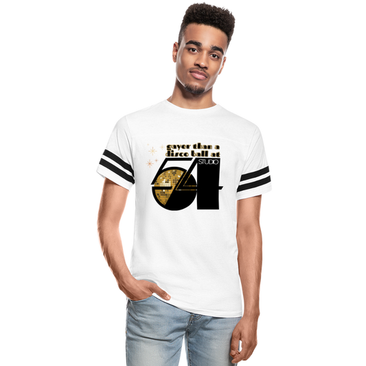 Gayer Than a Disco Ball Vintage Sport T-Shirt - white/black