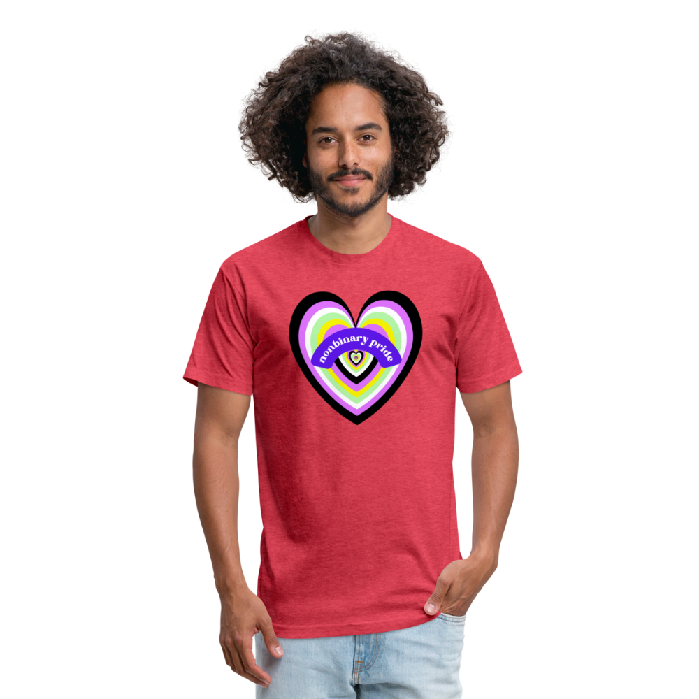 Nonbinary Pride T-Shirt - heather red