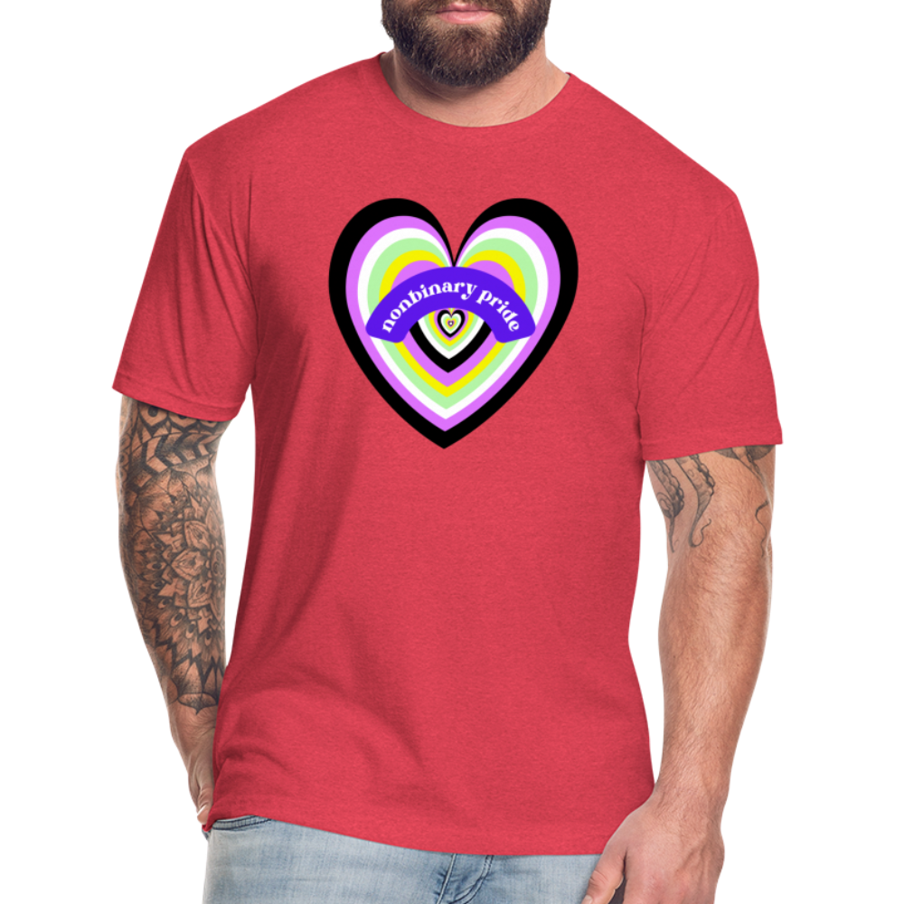 Nonbinary Pride T-Shirt - heather red