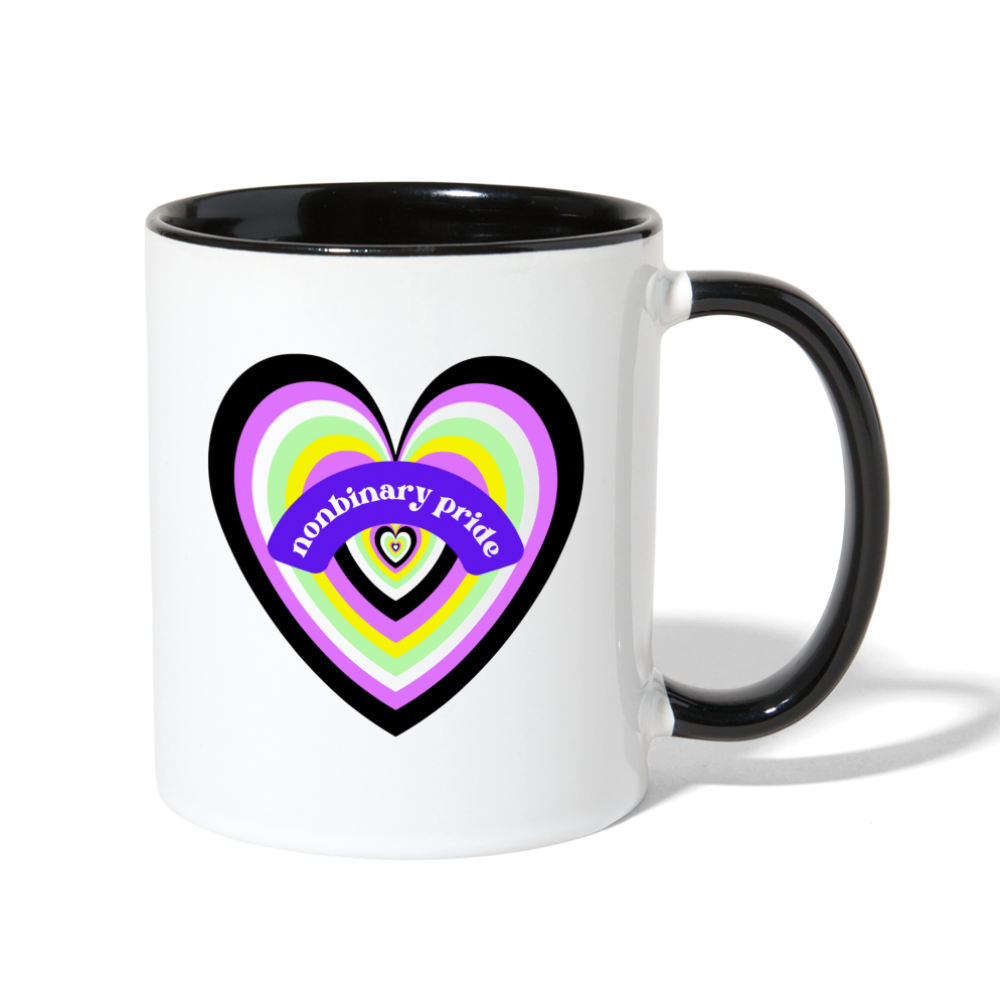 Nonbinary Pride Mug - white/black