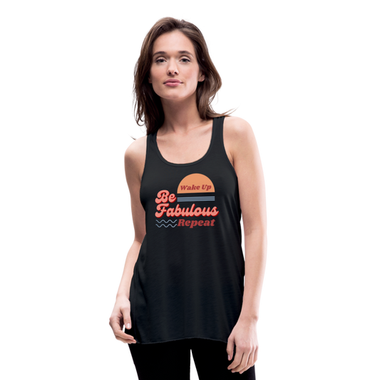 Be Fabulous Flowy Tank Top - black