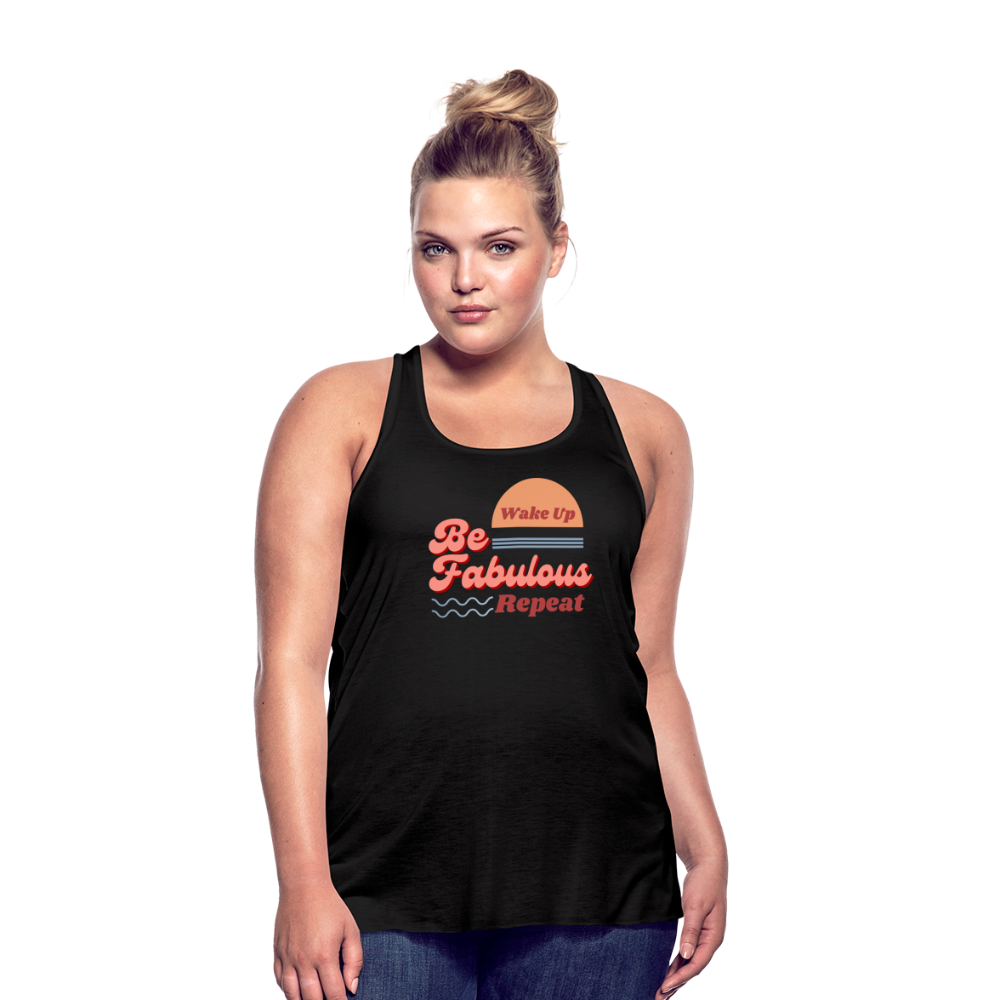 Be Fabulous Flowy Tank Top - black