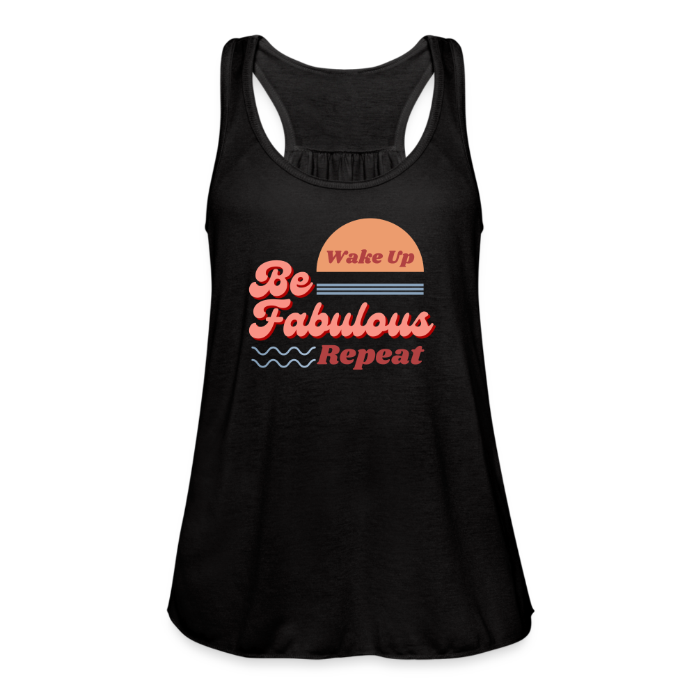 Be Fabulous Flowy Tank Top - black