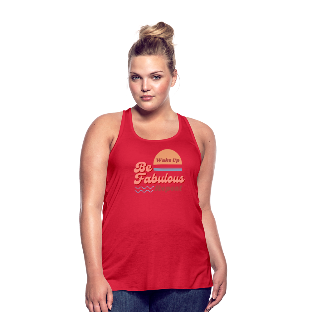 Be Fabulous Flowy Tank Top - red