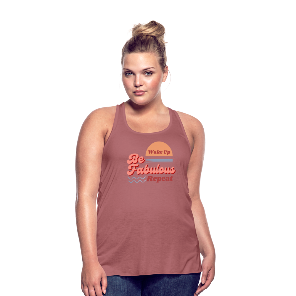 Be Fabulous Flowy Tank Top - mauve