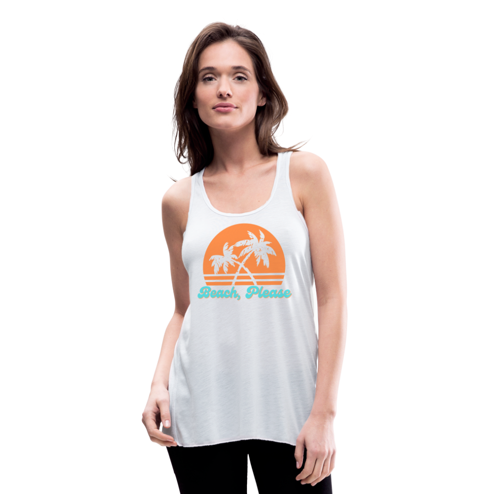 Beach, Please Tank Top - white