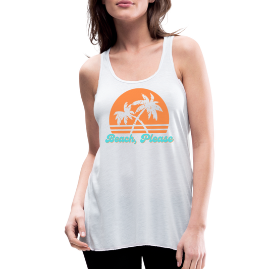 Beach, Please Tank Top - white